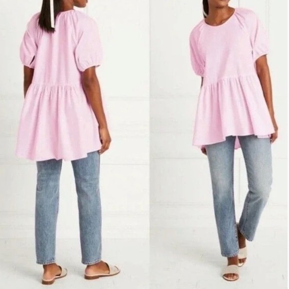 Hill House Tops - Hill House The Francesca Babydoll Top in Ballerina Pink | NWT